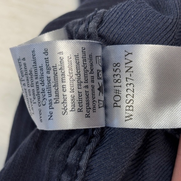 Faherty Essential Drawstring Pant Navy Blue S Pull On Relaxed Cotton Modal Linen - Picture 6 of 8